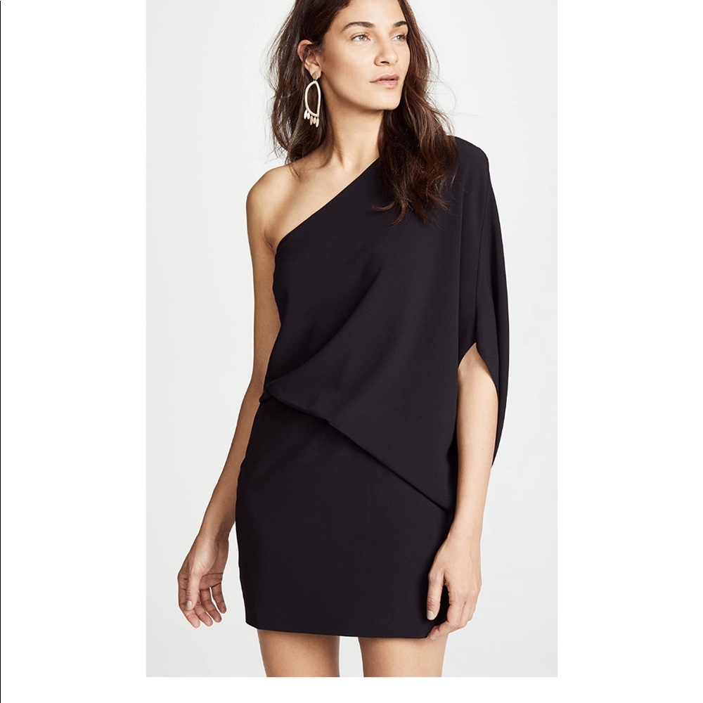 Halston One Shoulder Dress